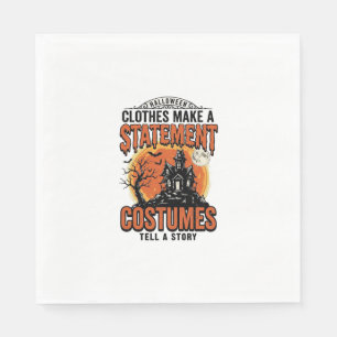 Halloween-Kostüm Statement Vintage Vector Shirt_1 Serviette