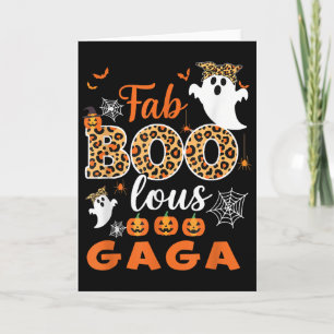 Halloween-Kostüm Süßer Leopard Boo Gaga Gruselig G Karte