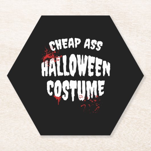 Halloween Kostüm Untersetzer (Vorderseite)