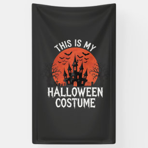 Halloween-Kostüm Vektor-Design eines verlassenen S Banner
