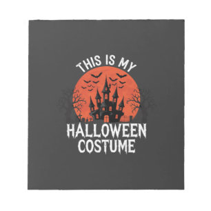 Halloween-Kostüm Vektor-Design eines verlassenen S Notizblock