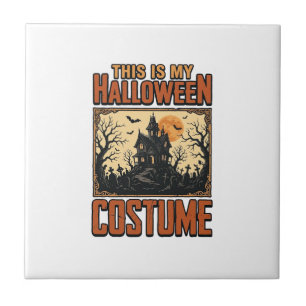 Halloween-Kostüm Verlassenes Haus Vintage-Shirt De Fliese