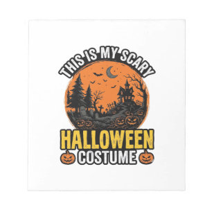 Halloween-Kostüm Vintage Gruselig Notizblock
