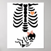 Halloween-Kostüm von Baby Skeleton Poster (Vorne)