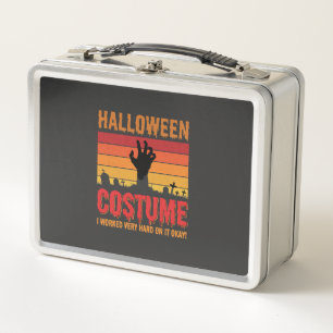 Halloween-Kostüm Zombie-Friedhof Retro-Horror-Desi Metall Brotdose