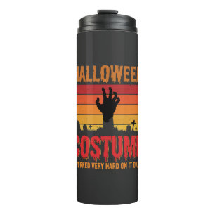 Halloween-Kostüm Zombie-Friedhof Retro-Horror-Desi Thermosbecher