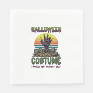 Halloween-Kostüm Zombie-Hand Friedhofs-Grabsteine Serviette