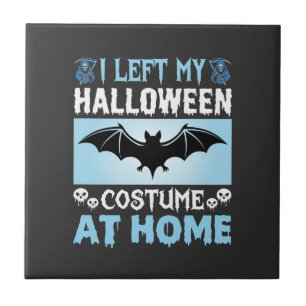 Halloween-Kostüm zu Hause lustiges Fledermaus-Desi Fliese