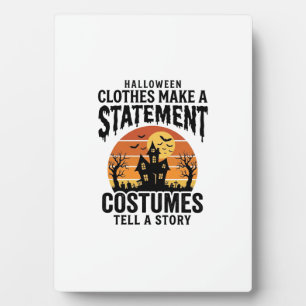 Halloween-Kostümaussage Vintage-Shirt-Design_1 Fotoplatte