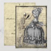 Halloween-Kostümball Einladung (Vorne/Hinten)