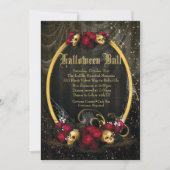 Halloween-Kostümball-Einladungen Einladung (Vorderseite)