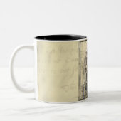 Halloween-Kostümball Zweifarbige Tasse (Links)