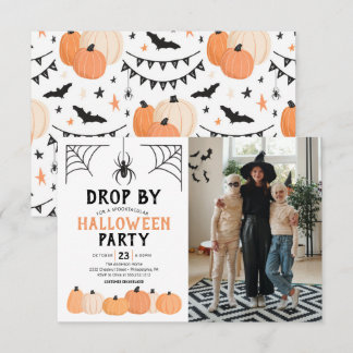 Halloween-Kostümbildhauer-Party Einladung mit Foto