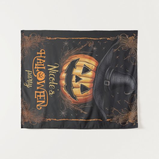 Halloween Kostümdekor Party Spooky Wall Decke Wandteppich (Vorderseite (Horizontal))