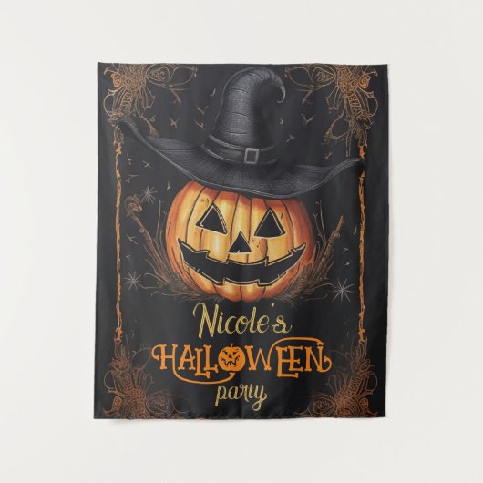 Halloween Kostümdekor Party Spooky Wall Decke Wandteppich (Vorderseite)