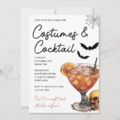 Halloween Kostüme & Cocktails Einladung (Vorderseite)