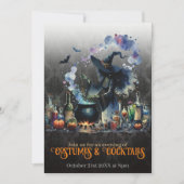 Halloween Kostüme & Cocktails Einladung (Vorderseite)