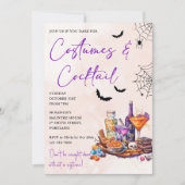 Halloween Kostüme & Cocktails Einladung (Vorderseite)
