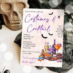 Halloween Kostüme & Cocktails Einladung