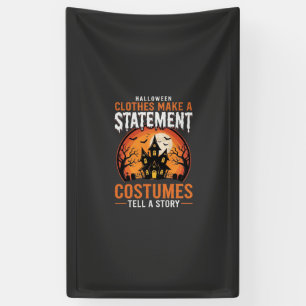 Halloween-Kostüme erzählen eine Geschichte Geister Banner