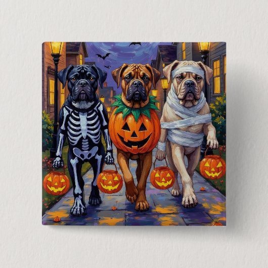 Halloween-Kostüme für Bullmastiff Button (Vorderseite)