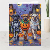 Halloween-Kostüme für Bullmastiff Karte (Vorderseite)