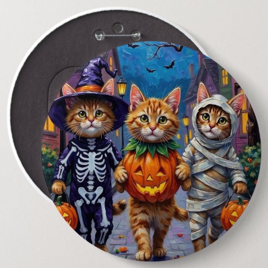 Halloween-Kostüme für persische Katzen Button (Vorne & Hinten)