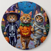 Halloween-Kostüme für persische Katzen Button (Vorderseite)