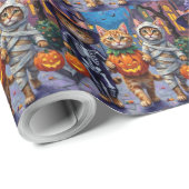 Halloween-Kostüme für persische Katzen Geschenkpapier (Rolleneckpunkt)