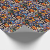 Halloween-Kostüme, großartige Dane-Trick-oder-Trea Geschenkpapier (Ecke)