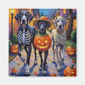 Halloween-Kostüme, großartige Dane-Trick-oder-Trea Magnet (Vorne)