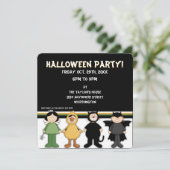 Halloween Kostüme Kid's Halloween-Party Einladung (Stehend Vorderseite)