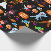 Halloween-Kostüme Personalisiert Geschenkpapier (Ecke)
