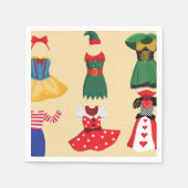 Halloween-Kostüme Serviette (Vorderseite)