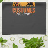 Halloween-Kostüme Statement Geisterhaus-Design Geschirrtuch (Gefaltet)