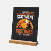 Halloween-Kostüme Statement Spukhaus-Design Acrylschild (Winkel)