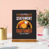 Halloween-Kostüme Statement Spukhaus-Design Acrylschild (Hochzeit)