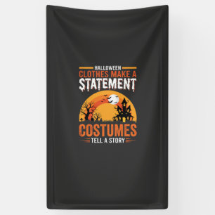 Halloween-Kostüme Statement Spukhaus-Design Banner