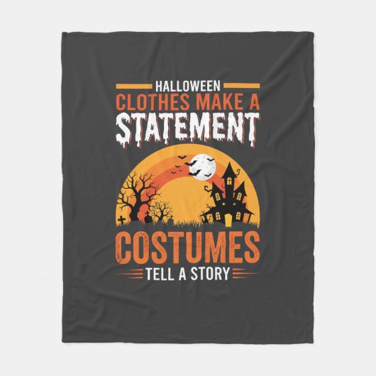 Halloween-Kostüme Statement Spukhaus-Design Fleecedecke (Vorderseite)