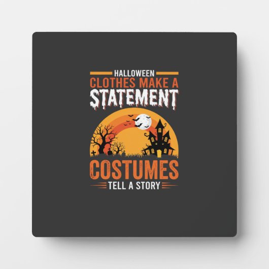 Halloween-Kostüme Statement Spukhaus-Design Fotoplatte (Vorderseite)
