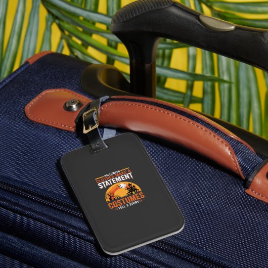 Halloween-Kostüme Statement Spukhaus-Design Gepäckanhänger (Vorderseite Insitu 1)
