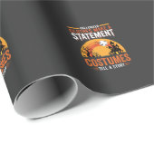 Halloween-Kostüme Statement Spukhaus-Design Geschenkpapier (Rolleneckpunkt)