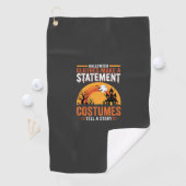 Halloween-Kostüme Statement Spukhaus-Design Golfhandtuch (Insitu)