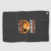 Halloween-Kostüme Statement Spukhaus-Design Golfhandtuch (Horizontal)