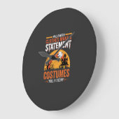Halloween-Kostüme Statement Spukhaus-Design Große Wanduhr (Winkel)