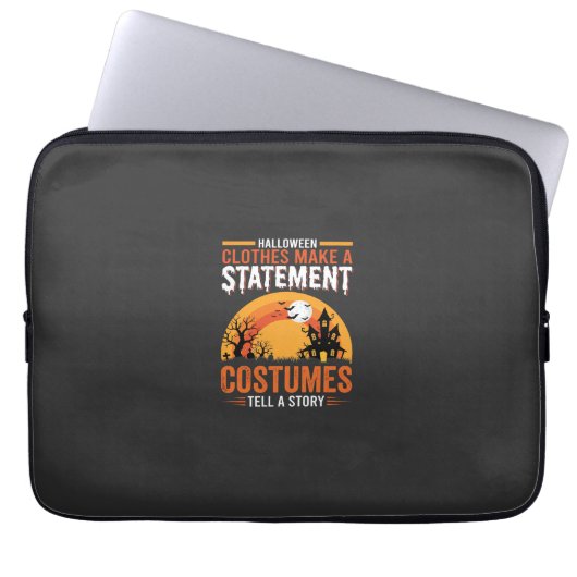 Halloween-Kostüme Statement Spukhaus-Design Laptopschutzhülle (Vorderseite)