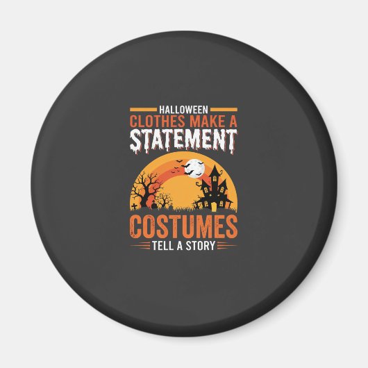 Halloween-Kostüme Statement Spukhaus-Design Magnet (Vorne)