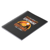 Halloween-Kostüme Statement Spukhaus-Design Notizblock (Linke Seite)