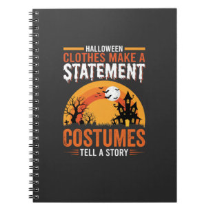 Halloween-Kostüme Statement Spukhaus-Design Notizblock