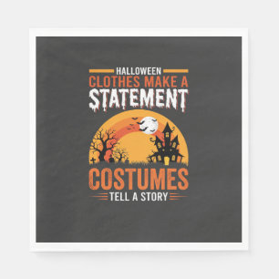 Halloween-Kostüme Statement Spukhaus-Design Serviette